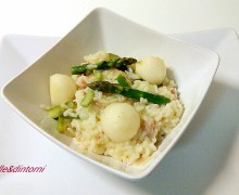 RISOTTO SULLE PUNTE DI ASPARAGI E PERA