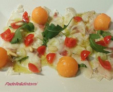 CARPACCIO DI ORATA CON MELONE