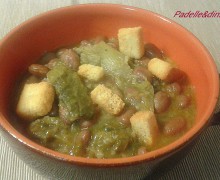 ZUPPA DI SCAROLA E FAGIOLI BORLOTTI