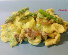 ORECCHIETTE ALLA CARBONARA DI ASPARAGI