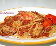 LINGUINE CON L'ASTICE E SCALOGNI