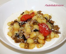 GNOCCHI MELANZANE POMODORINO E BURRATA