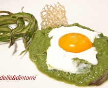 CREMA DI ASPARAGI, UOVO MARINATO E BURRATA (Ricetta dello Chef Cannavacciuolo )