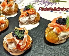 PATATE NOVELLE CON SALMONE E CAVIALE DI ARINGA