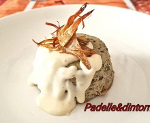 SFORMATINI DI CARDI E CARCIOFI CON CREMA DI PECORINO