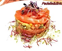 TARTARE DI VERDURE CON SALMONE DEMI CUIT