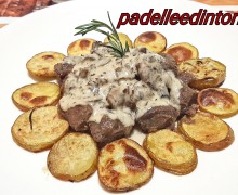 SPEZZATINO DI CINGHIALE CON MOUSSE TARTUFATA.