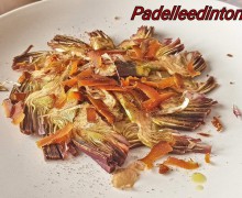 INSALATINA CRUDA DI CARCIOFI E BOTTARGA