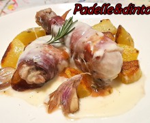 COSCE DI POLLO FASCIATE ALLO SPECK CON SALSINA DI TALEGGIO