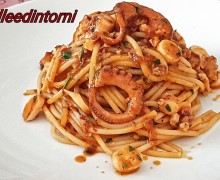 SPAGHETTONE POLPO 'NDUJIA E PECORINO ROMANO ( ricetta di Luca Romeo)