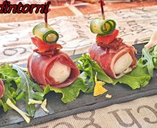 ROTOLINI DI PROSCIUTTO CRUDO E MOZZARELLINE DI BUFALA