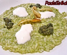 RISOTTO CON ZUCCHINE CRESCENZA E PESTO