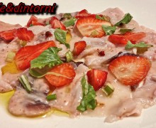 CARPACCIO DI SPADA MARINATO ALLE FRAGOLE