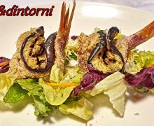 INVOLTINI DI TRIGLIE , PISTACCHI E MELANZANE.