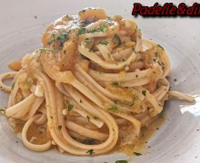 LINGUINE SALTATE IN ACQUA DI PEPERONE ARROSTO E ALICI DI CETARA