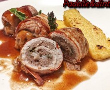 BOMBETTE DI LONZA E SALSICCIA E POLENTA GRIGLIATA.