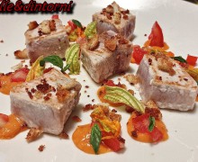 CUBI DI SPADA CON SALSA DI PAPPA AL POMODORO.